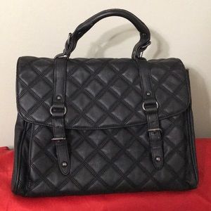Geox Black quilted satchel / purse